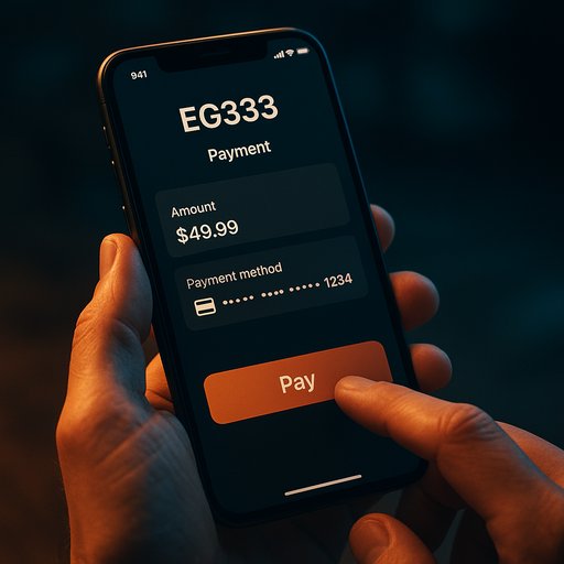 EG333 payment flow on screen